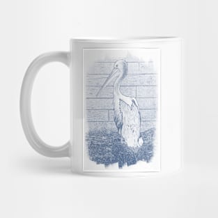 blue pelican Mug